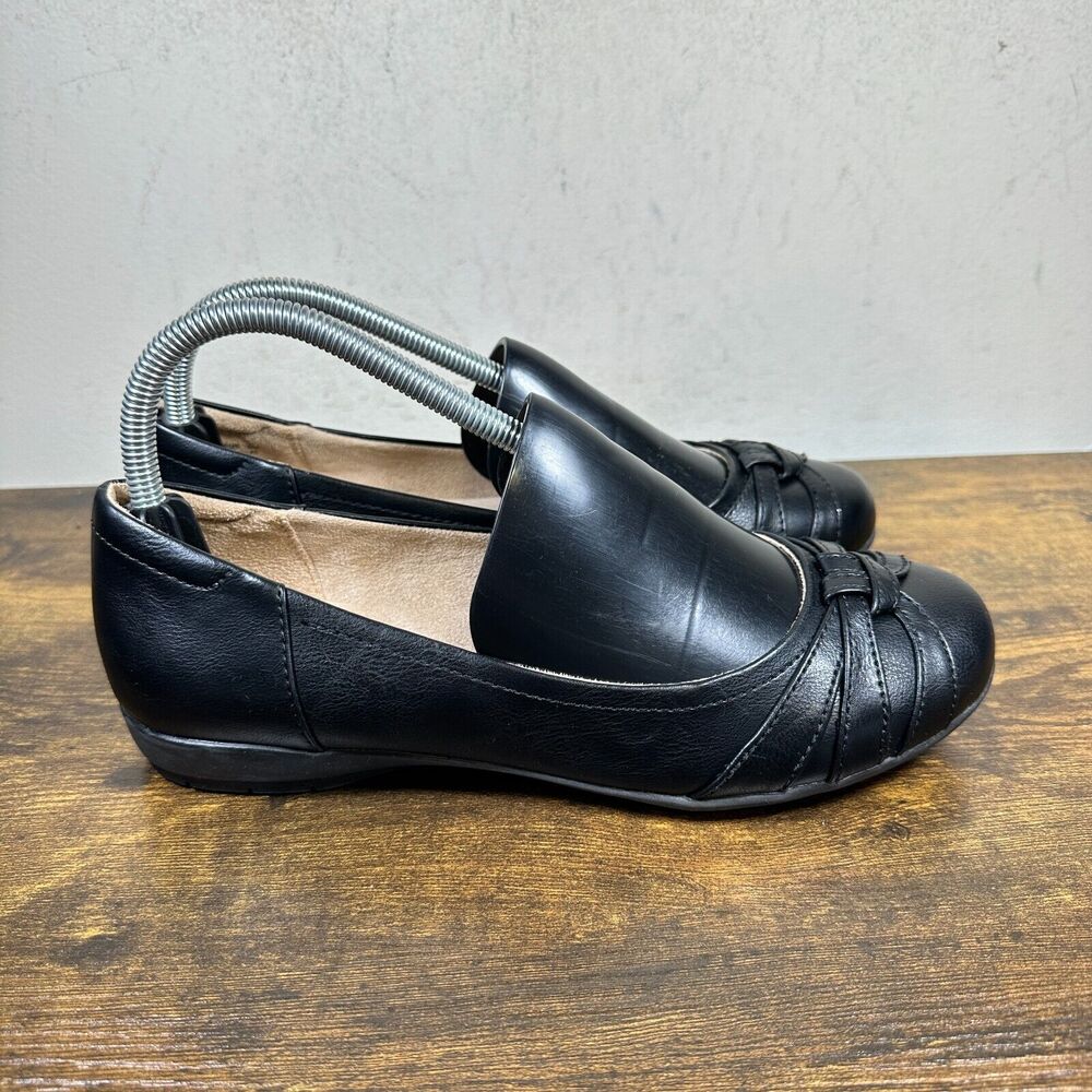 Naturalizer Soul Gift Black Slip On Flats Shoes Women's Size 8.5 W